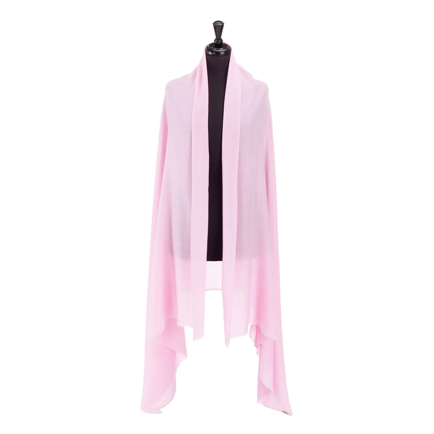 Merino Wool Shawl Light Pink