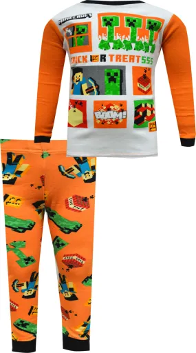 Minecraft Tricks and Treats Halloween Pajamas