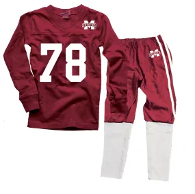 Mississippi State Bulldogs Kids Football Pajamas