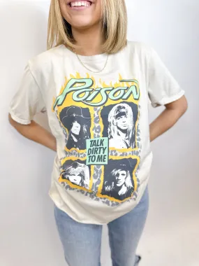 Poison Talk Dirty Green Tee