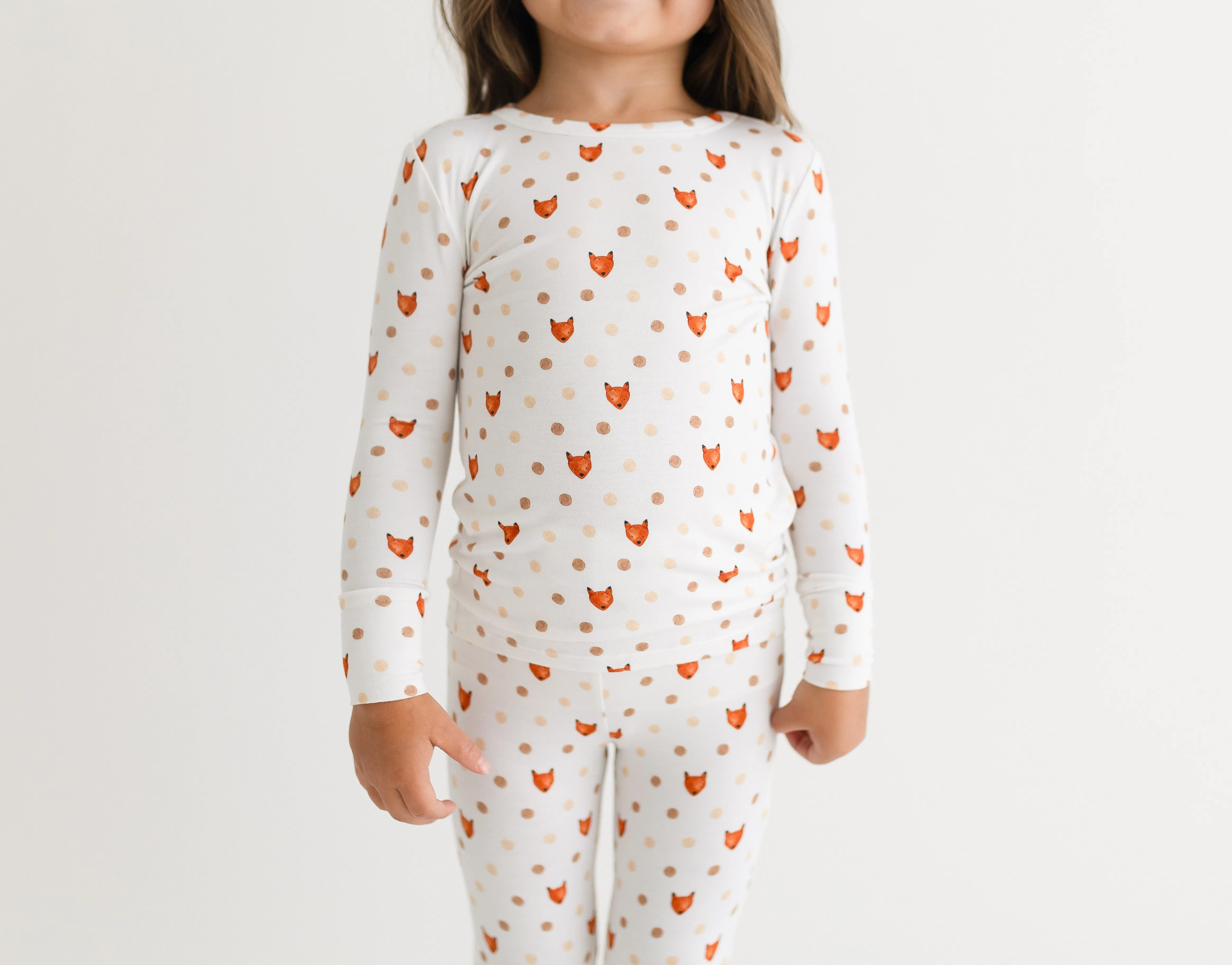 Posh Peanut Basic Long Sleeve Kids Loungewear Pajama & Pants in Lionel