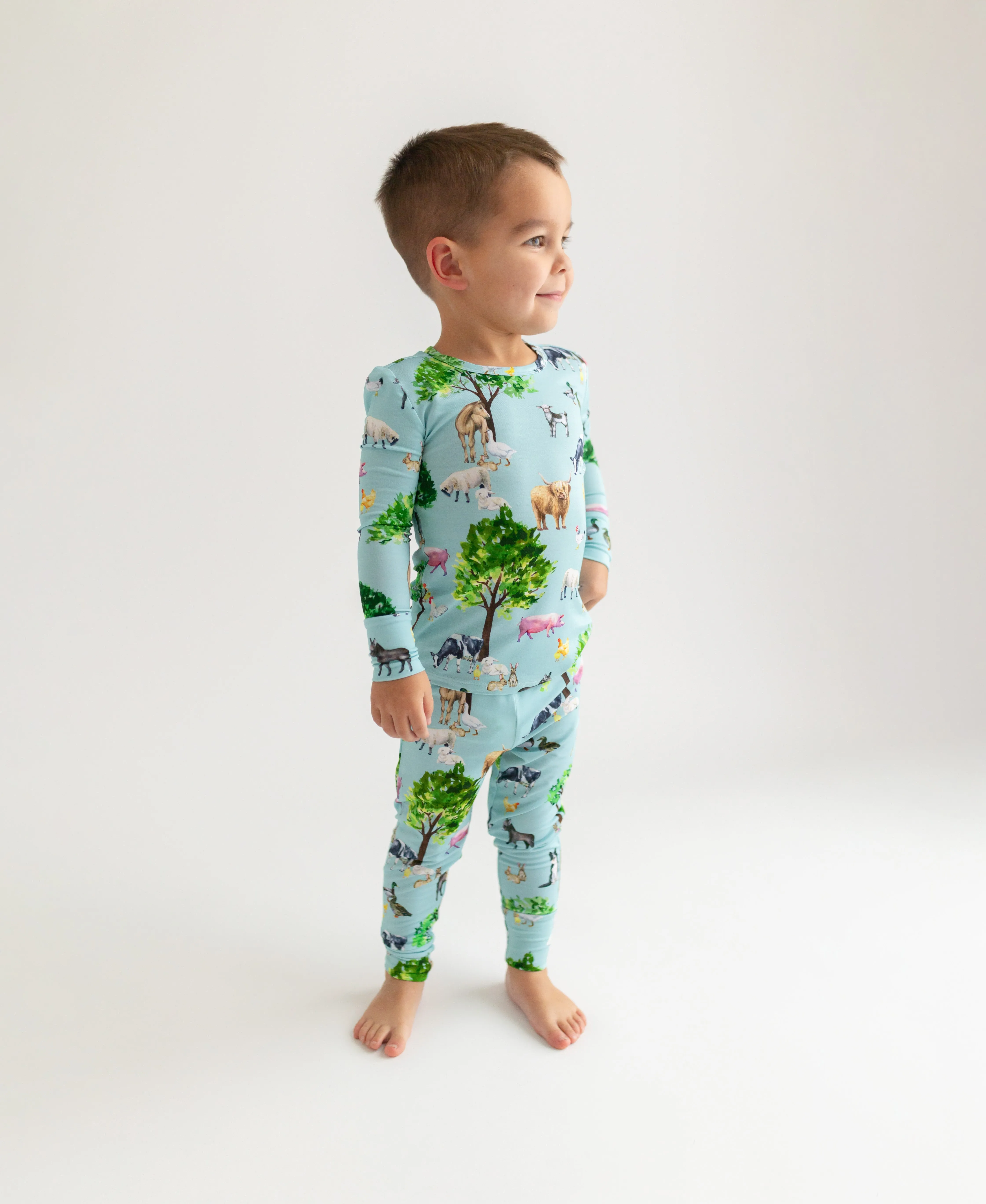 Posh Peanut Basic Long Sleeve Pajamas - Brayden