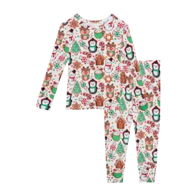 Posh Peanut Basic Long Sleeve Pajamas - Cookie Medley