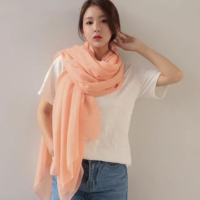 Pure Colours Oversized Shawls