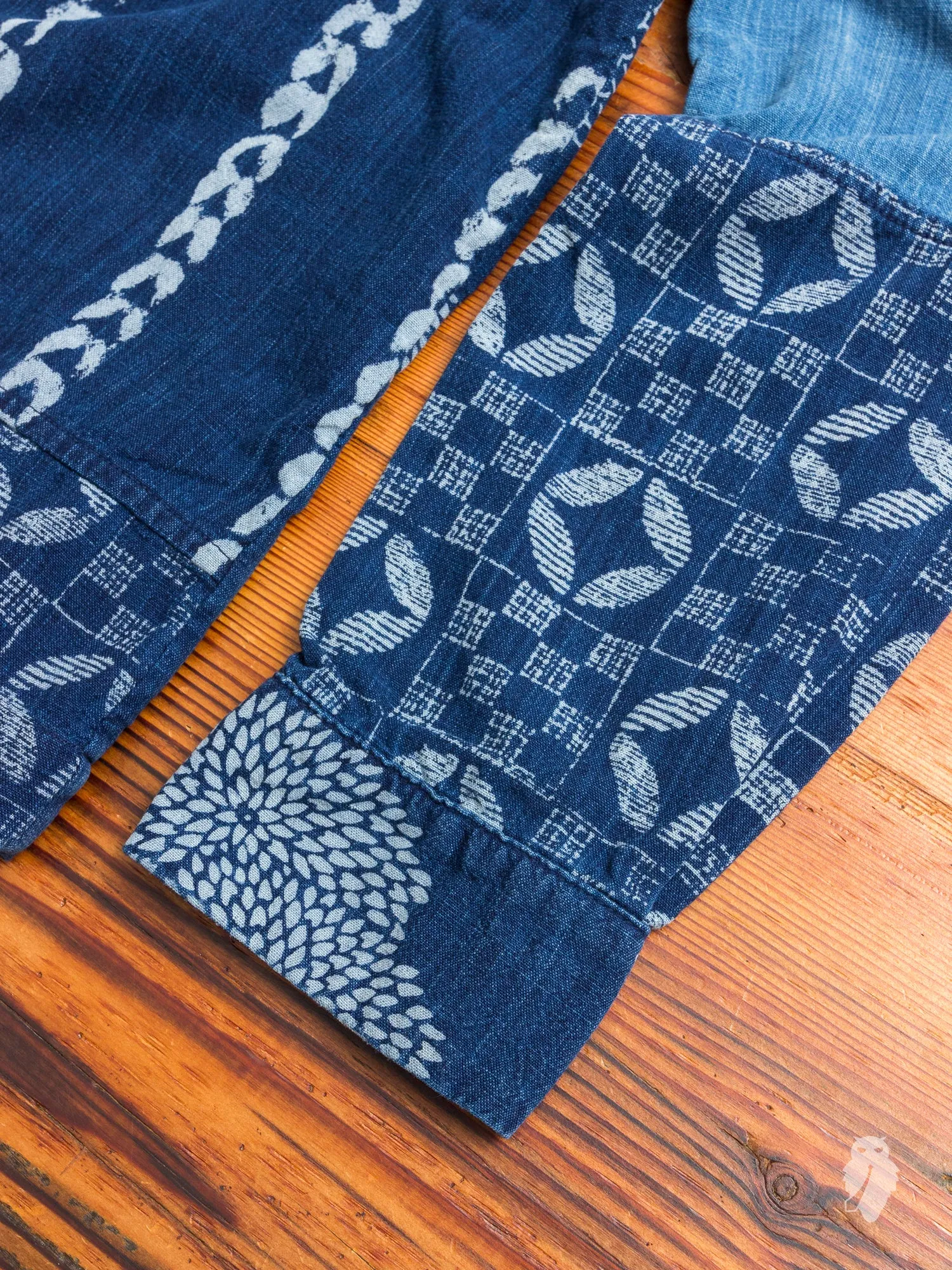 "Arts & Crafts" Haori Shirt in Indigo