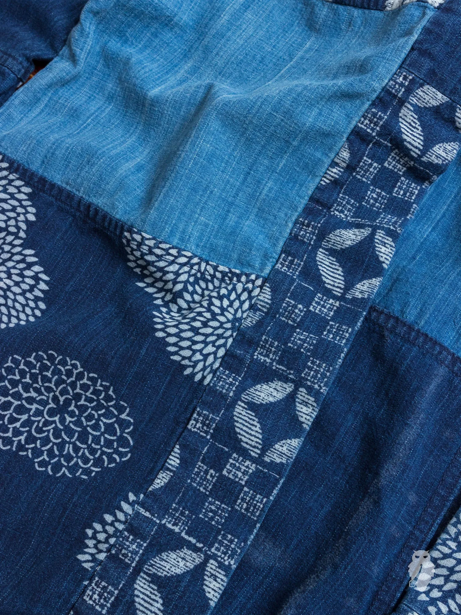 "Arts & Crafts" Haori Shirt in Indigo