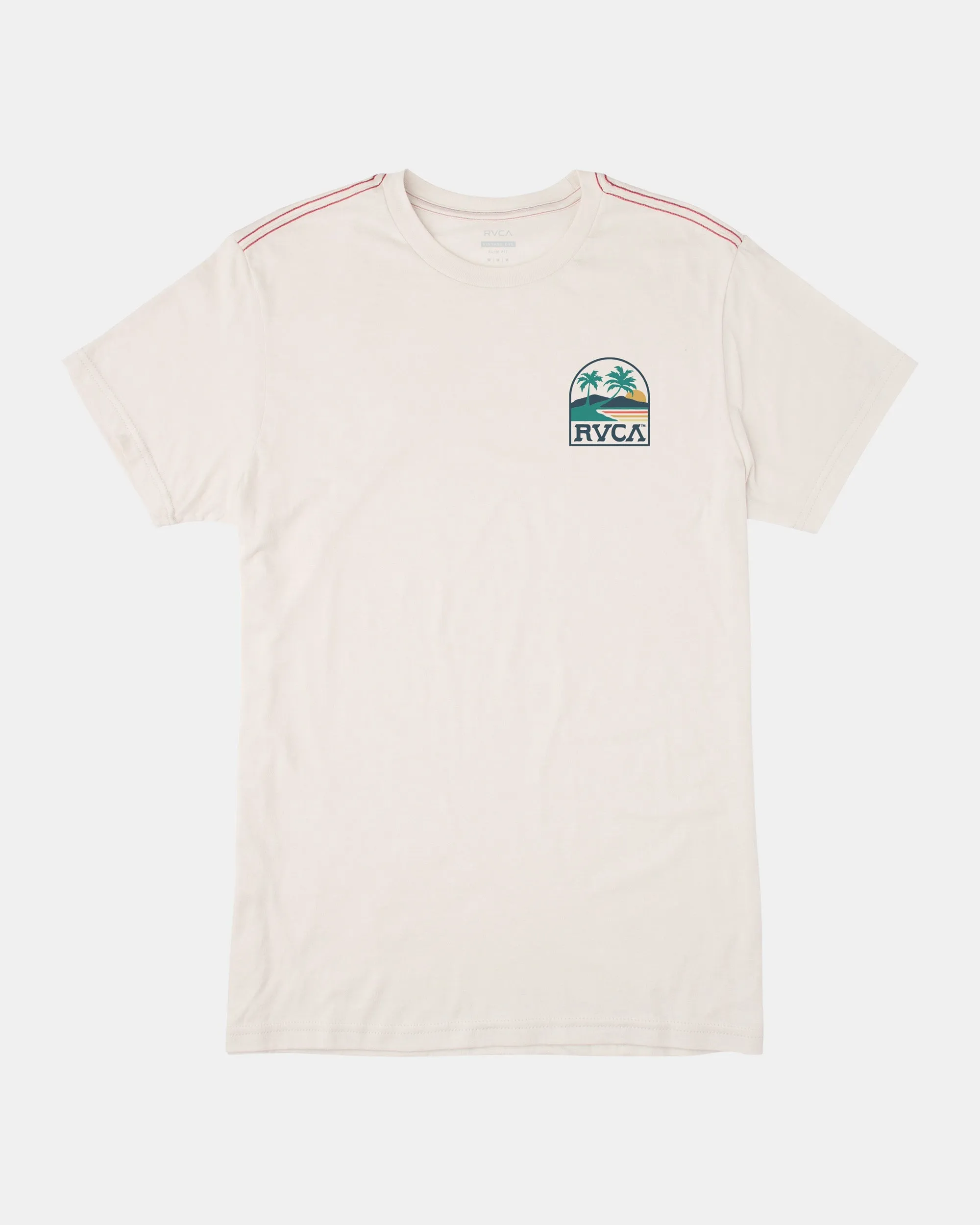 RVCA SUNNY DAYS TEE - ANTIQUE WHITE