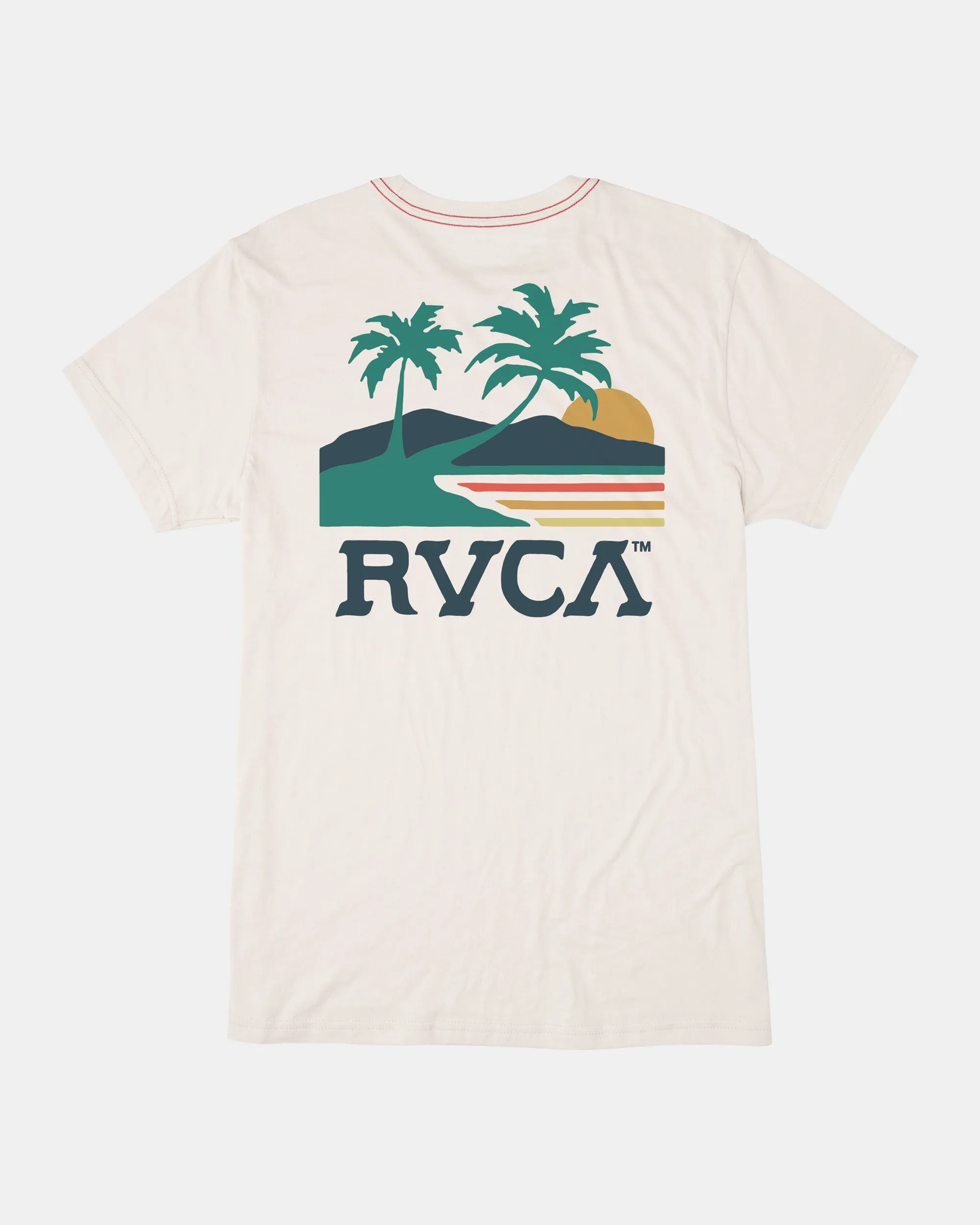 RVCA SUNNY DAYS TEE - ANTIQUE WHITE