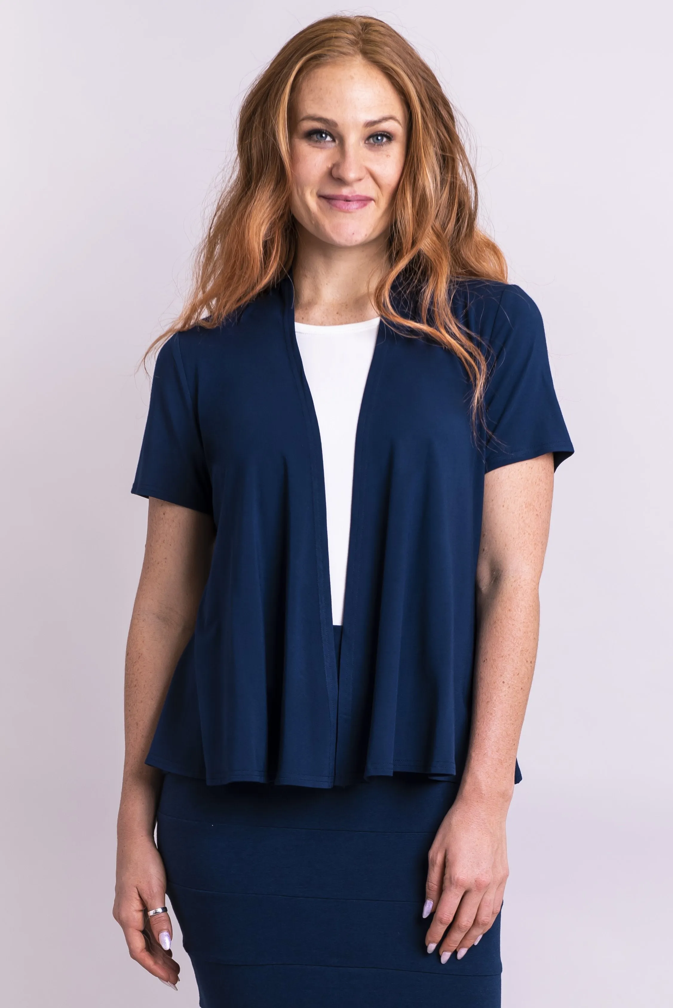 Sherry Jacket, Indigo, Bamboo- Final Sale