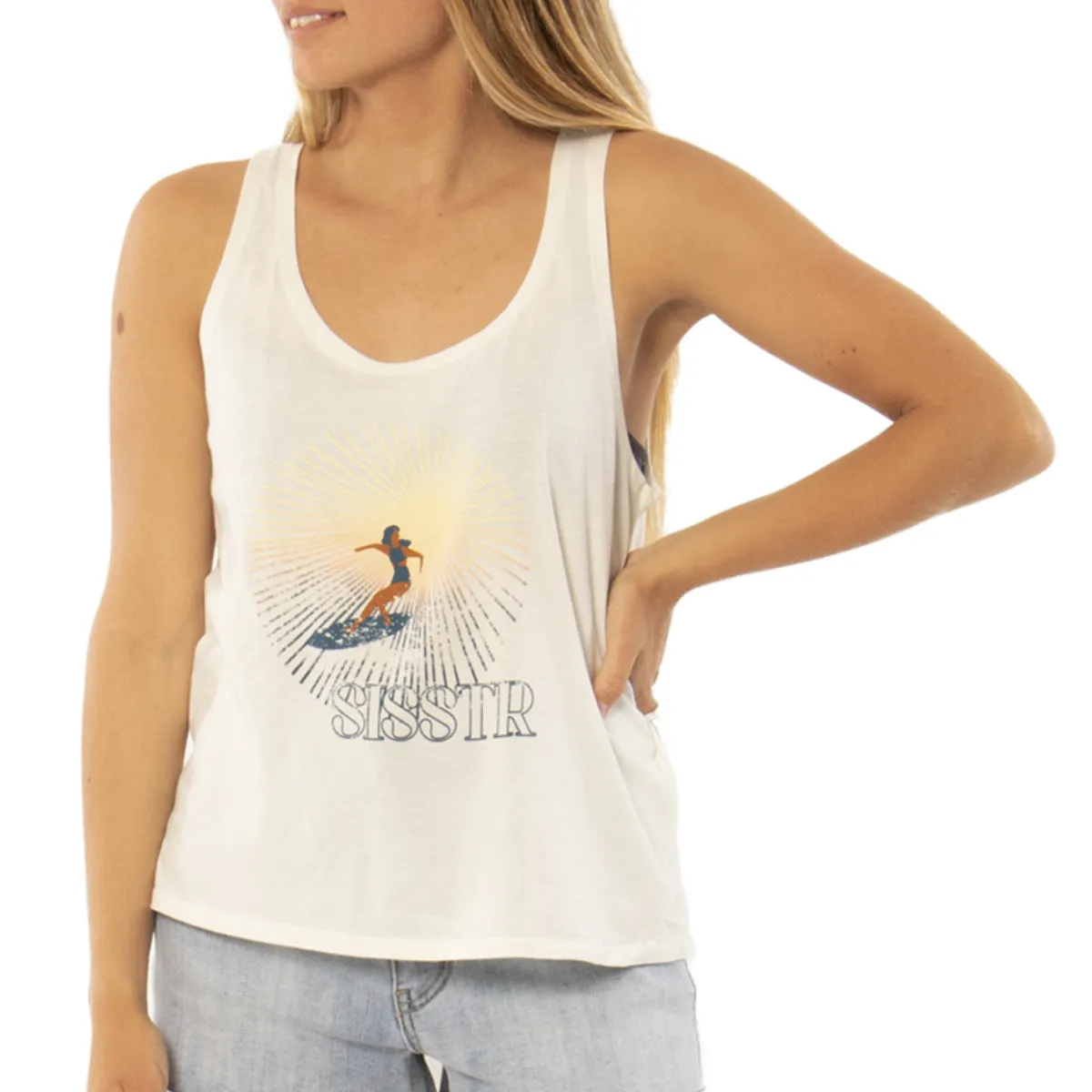 Sisstrevolution Women's Riding Waves Tank Top