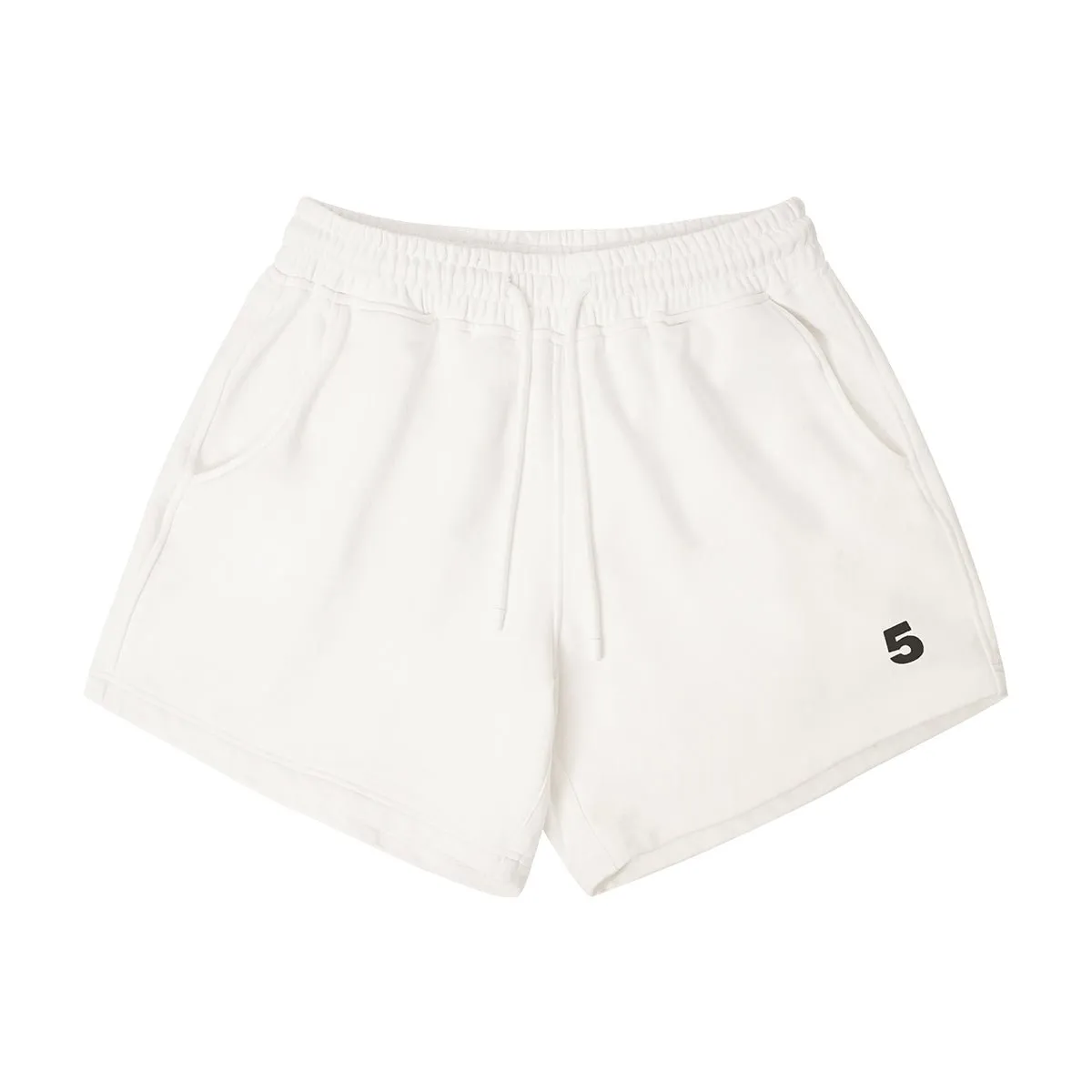 Special 5 Relaxed White Cotton Shorts