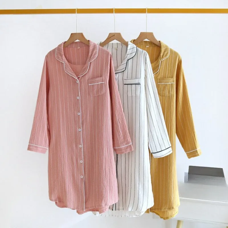 Summer Long Sleeved Nightgowns