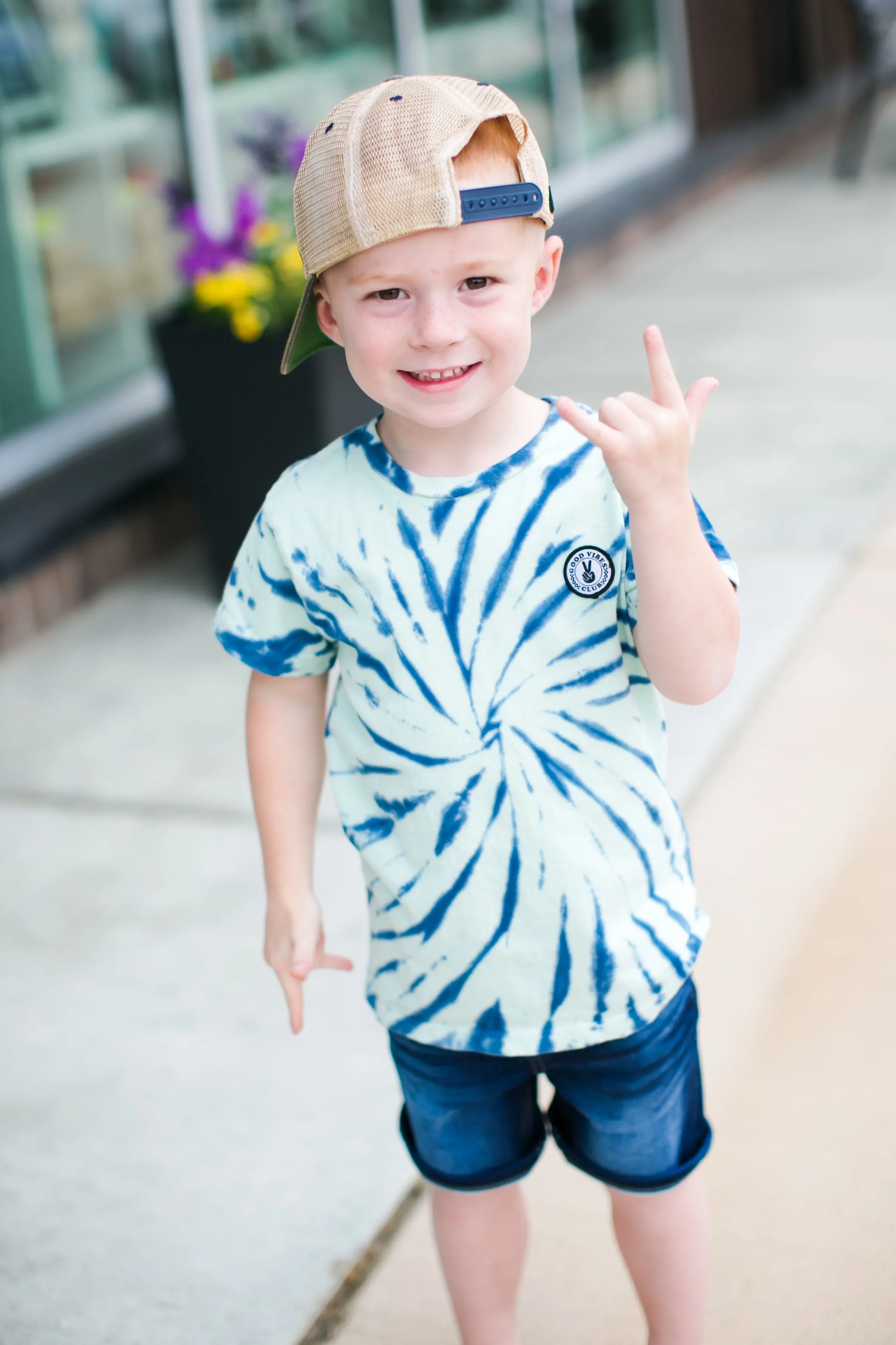 Tiny Whales - Low Tide Tee in Seafoam Tie Dye