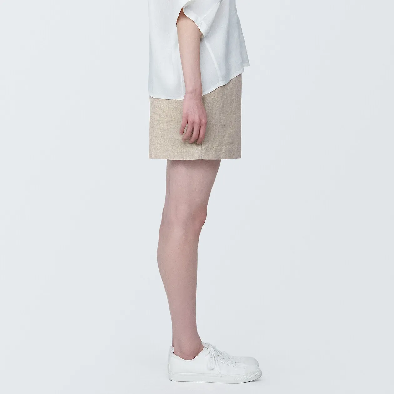 Washed Linen Shorts