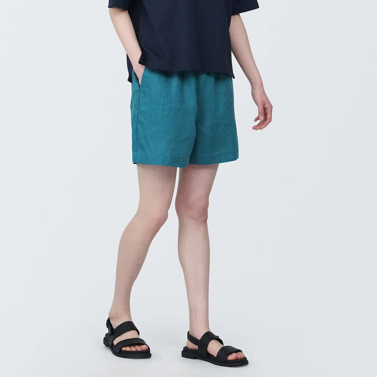 Washed Linen Shorts