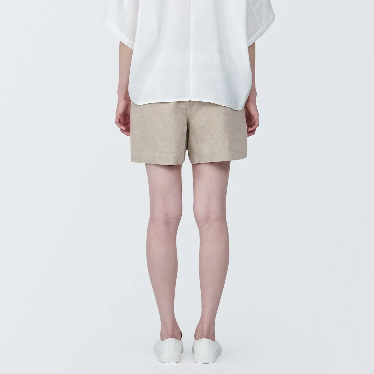 Washed Linen Shorts