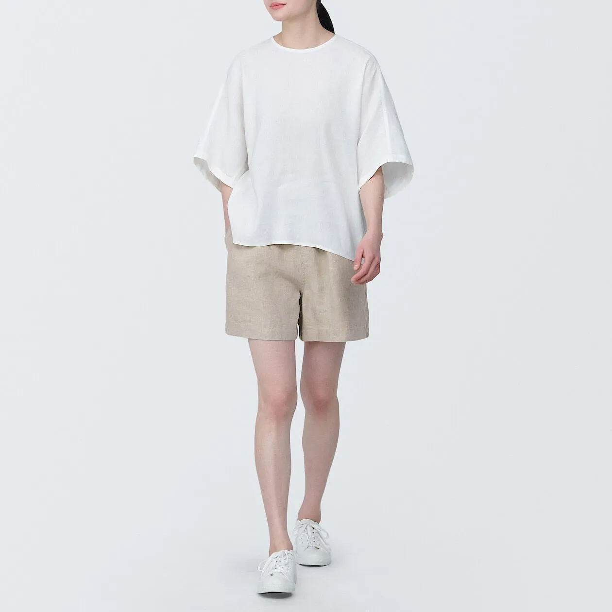 Washed Linen Shorts