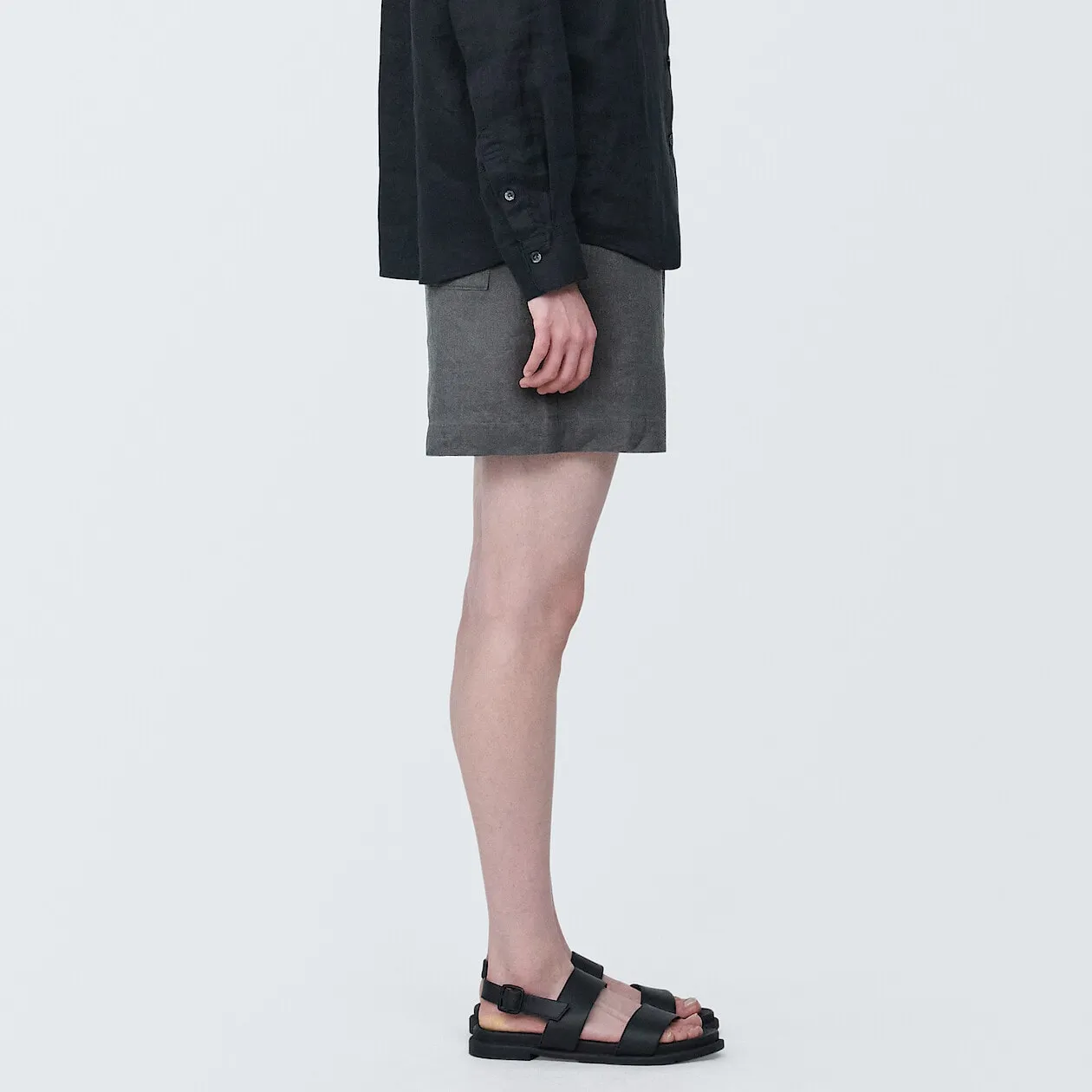 Washed Linen Shorts