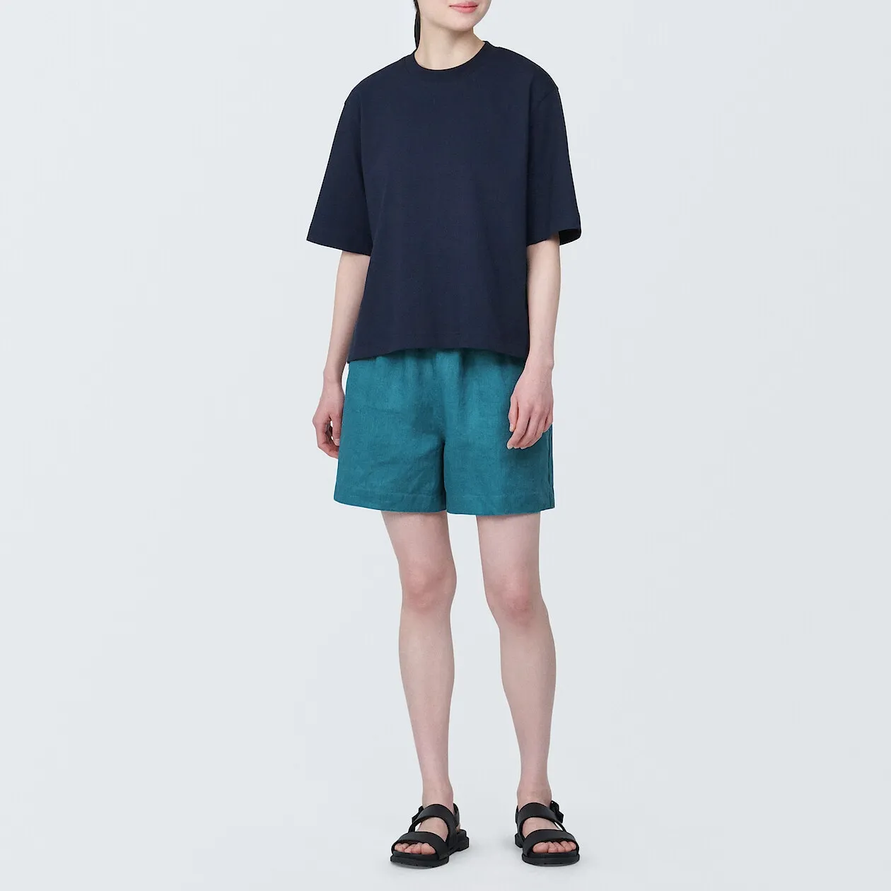 Washed Linen Shorts