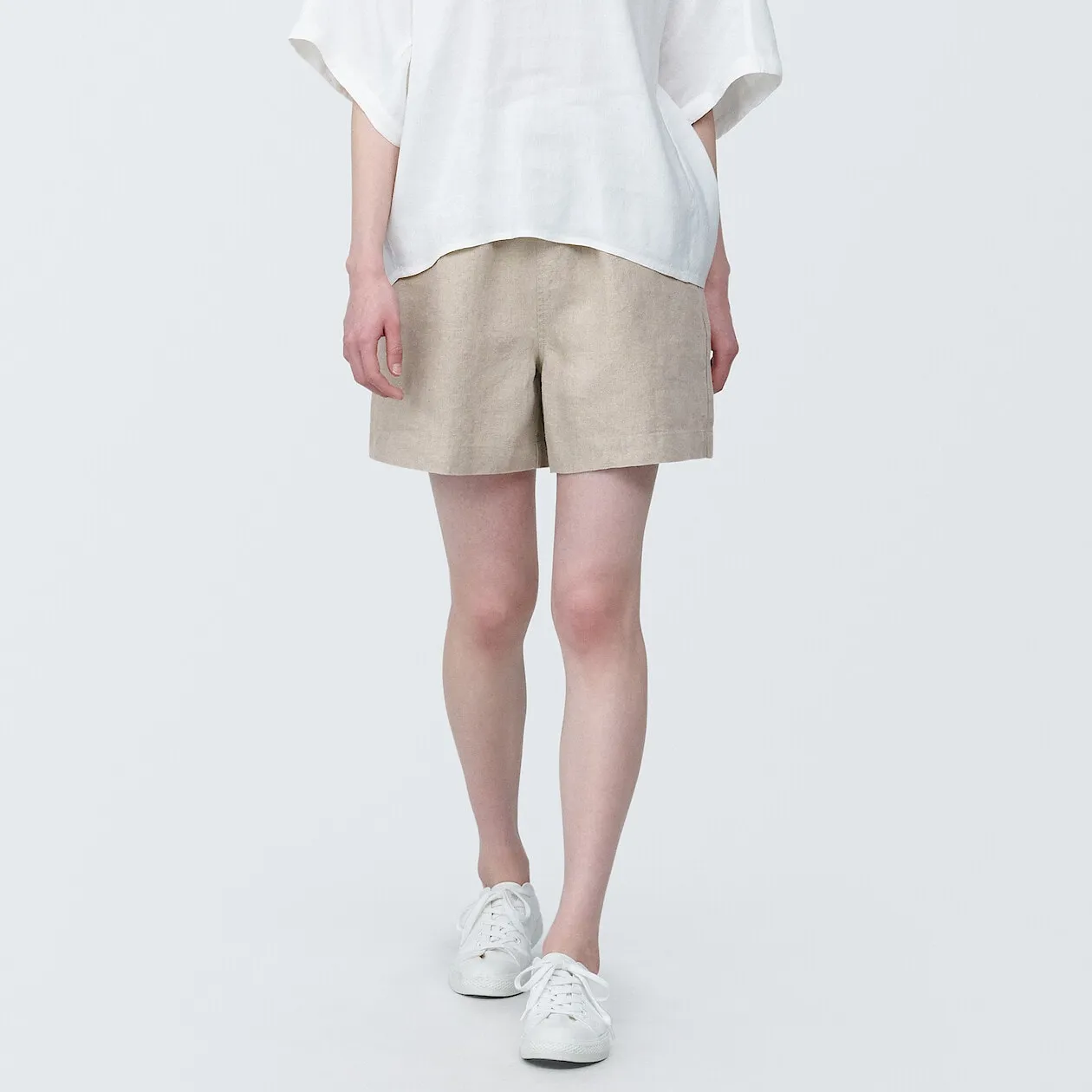 Washed Linen Shorts