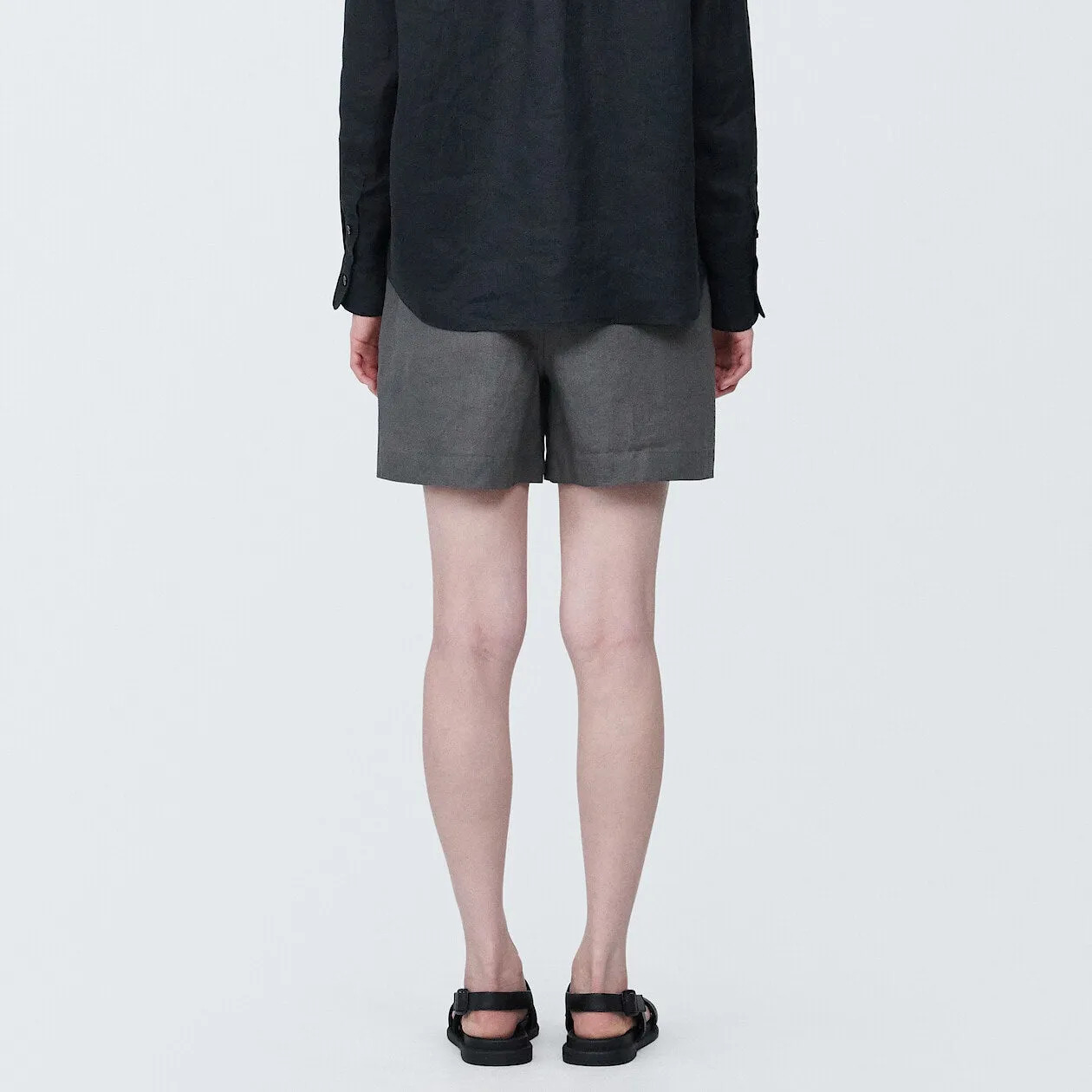 Washed Linen Shorts