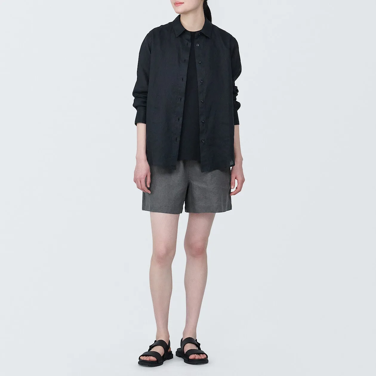 Washed Linen Shorts