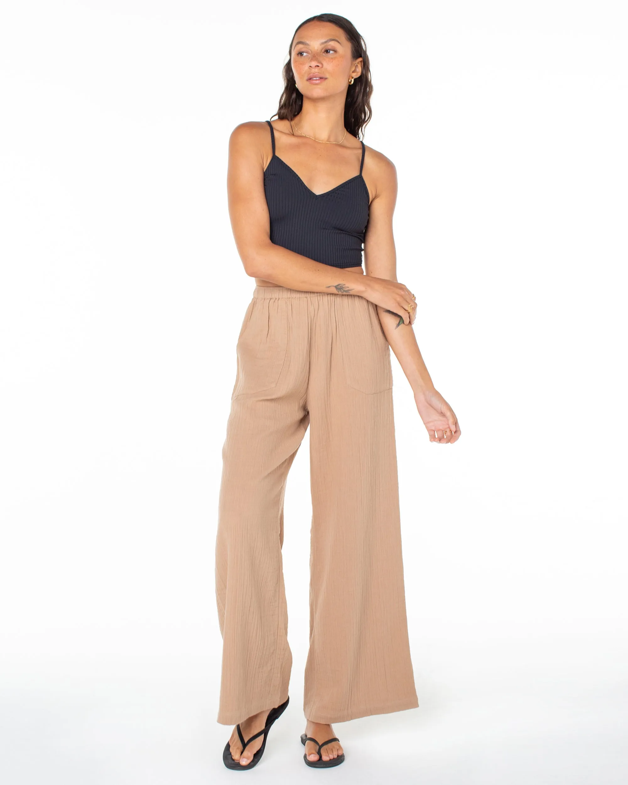 What A Vibe Wide Leg Pants - Amphora