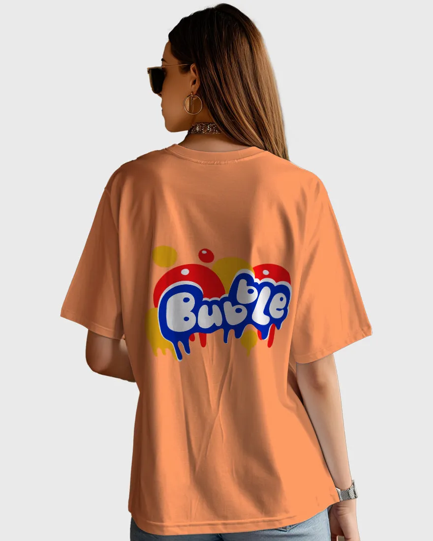 Womens Oversized TShirt Funky Bubble